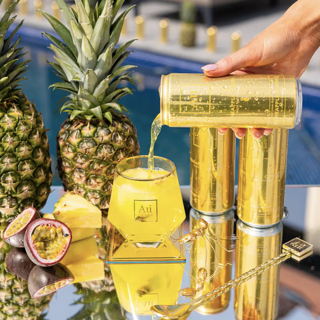 AU Vodka Pineapple Crush Pre-Mixed - 12x