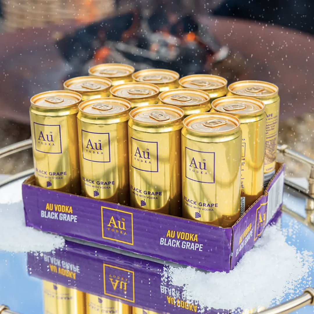 AU Vodka Black Grape Pre-Mixed - 12x