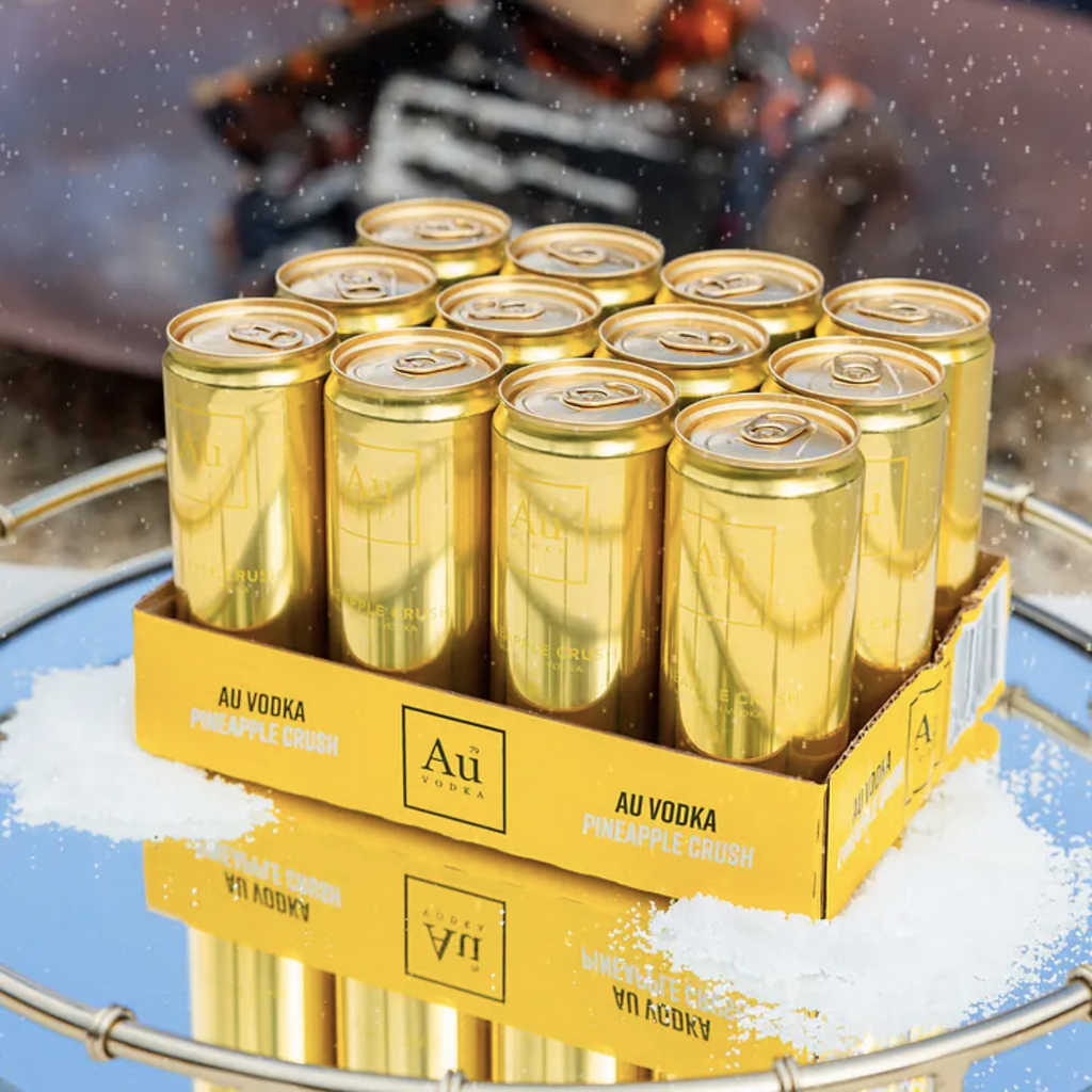 AU Vodka Pineapple Crush Pre-Mixed - 12x