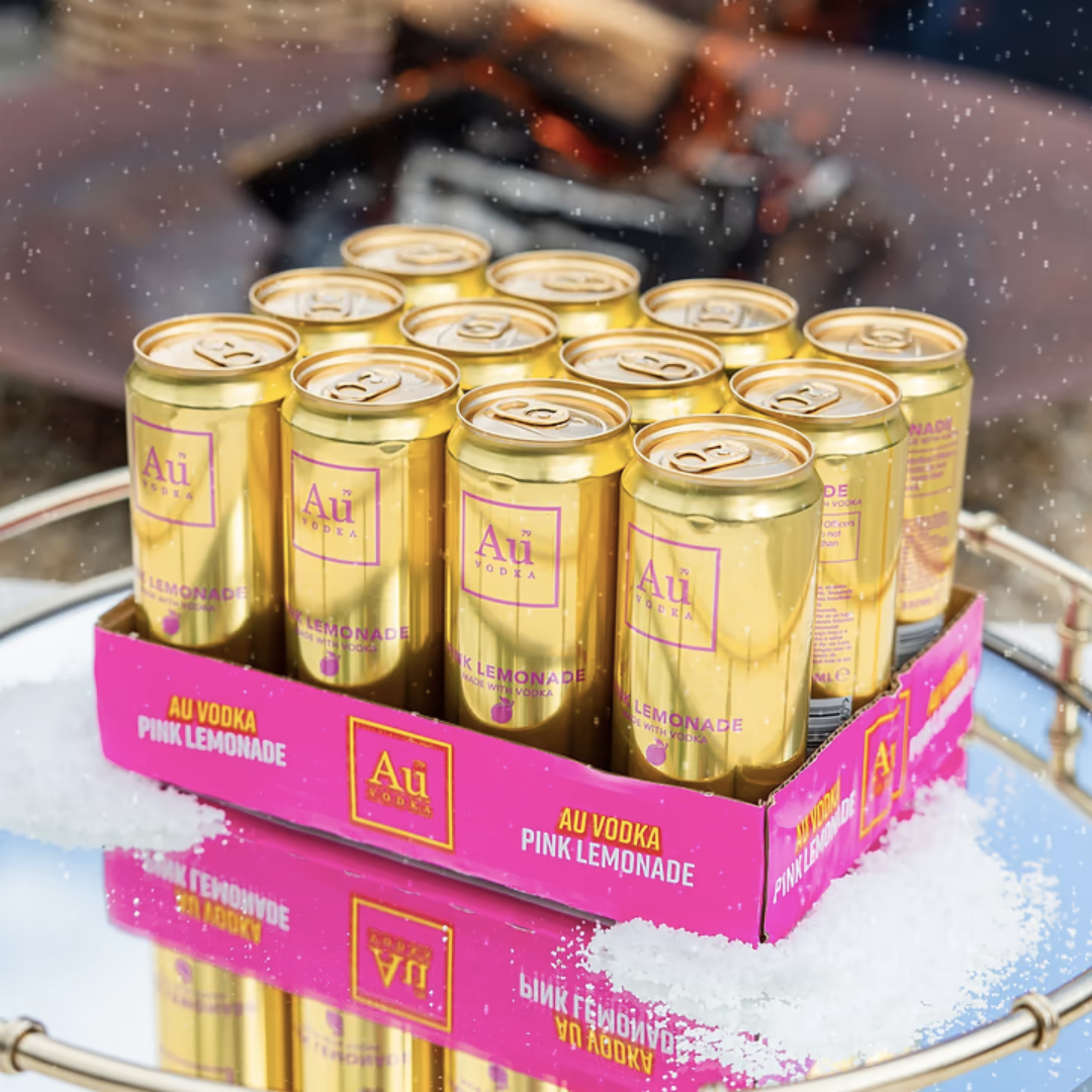 AU Vodka Pink Lemonade Pre-Mixed - 12x