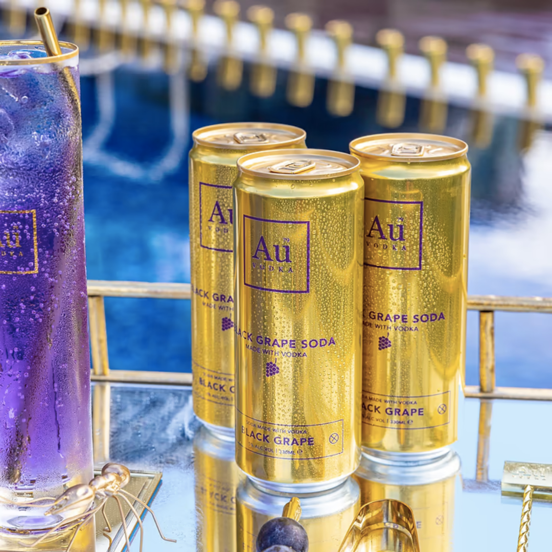 AU Vodka Black Grape Pre-Mixed - 12x