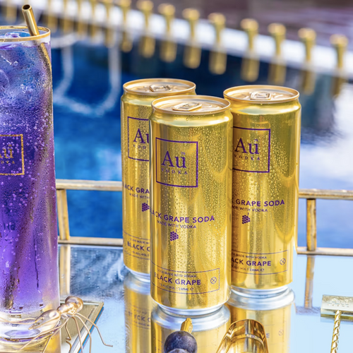 AU Vodka Black Grape Pre-Mixed - 12x