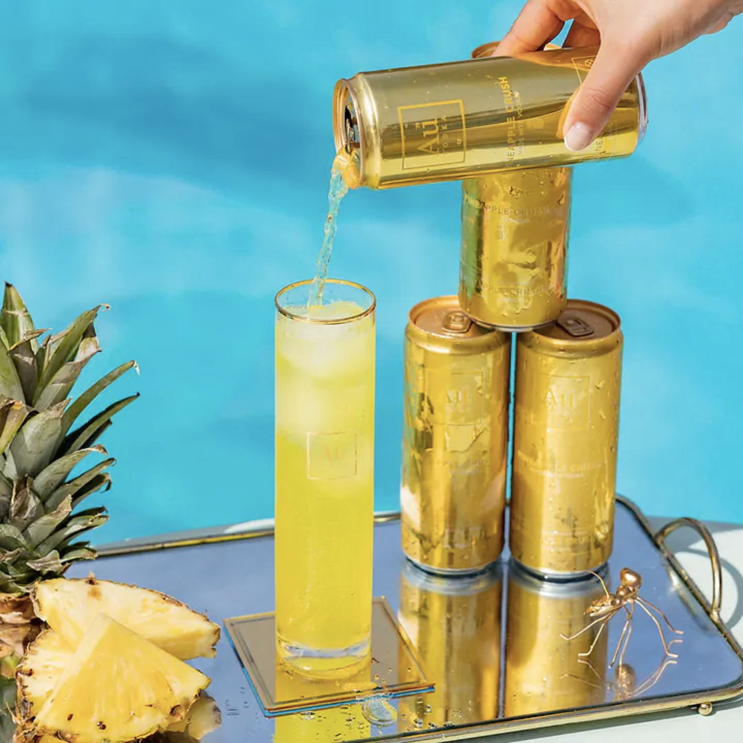 AU Vodka Pineapple Crush Pre-Mixed - 12x